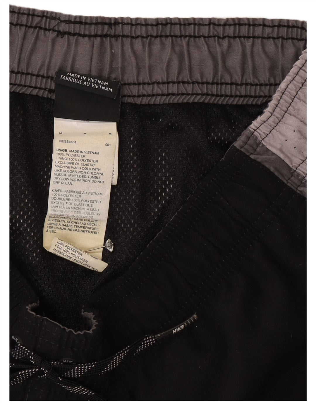 Pantaloncini sportivi da uomo Nike Medium Black Colourblock in poliestere