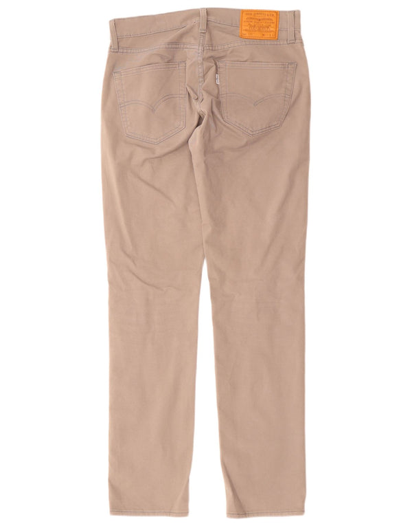 Levi's Uomo 511 Pantaloni Casual Slim W31 L32 Cotone Grigio
