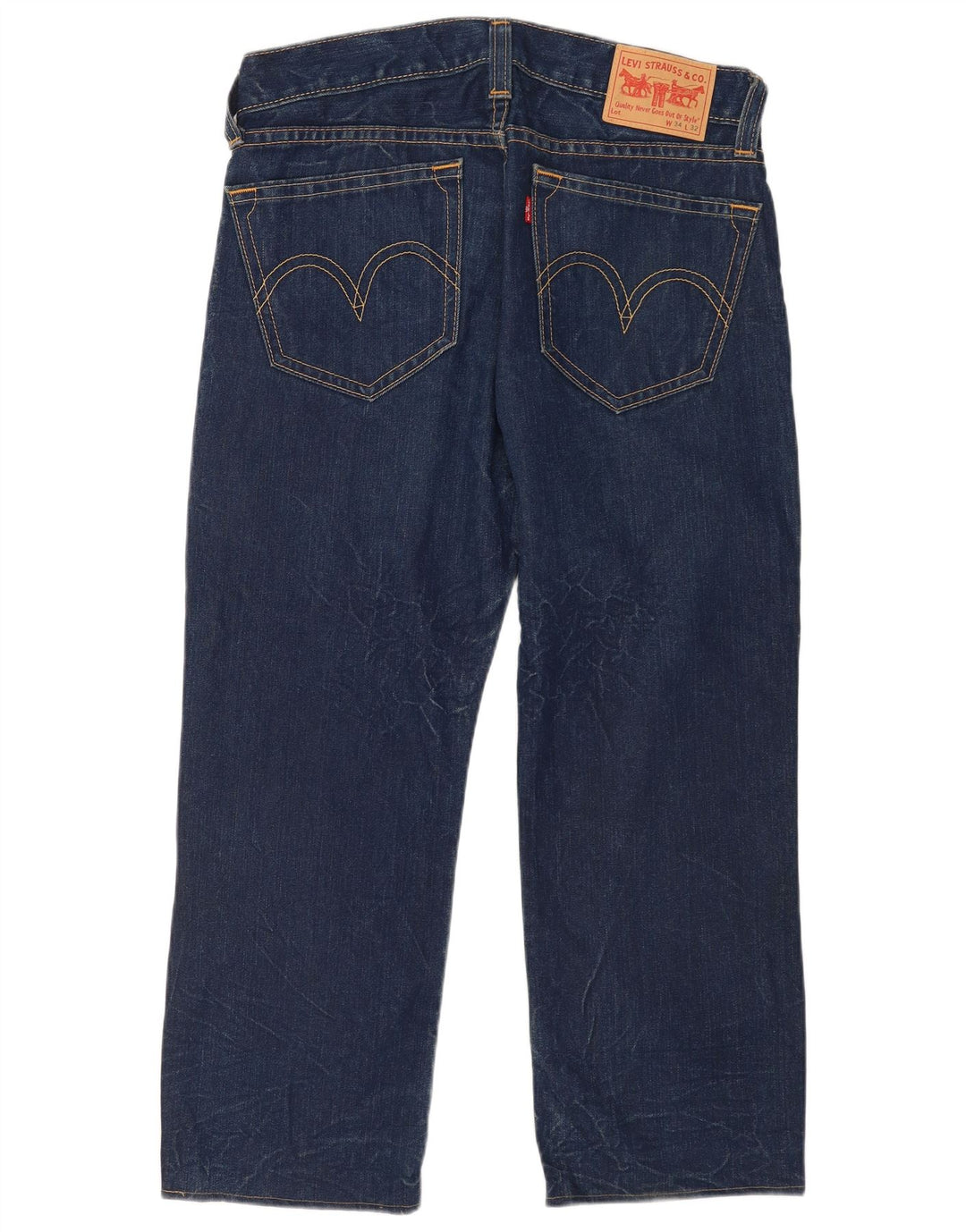 Jeans larghi da uomo Levi's W34 L27 cotone blu navy