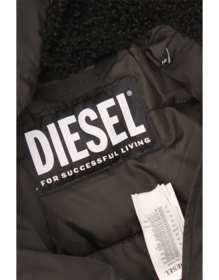 Giacca Parka con cappuccio da donna Diesel UK 10 Small Poliestere nero