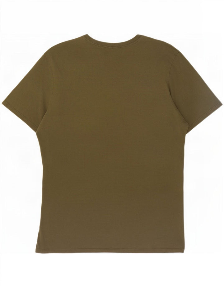 Nike Mens Athletic Cut Graphic T-Shirt Top Large Khaki Cotton