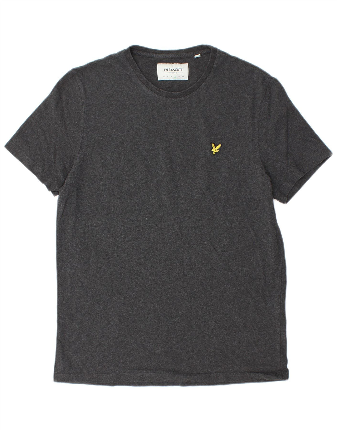 T-shirt da uomo Lyle & Scott Top grande in cotone grigio