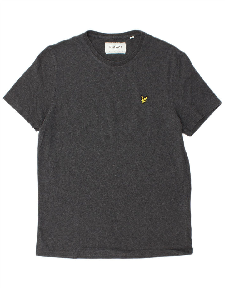 T-shirt da uomo Lyle & Scott Top grande in cotone grigio