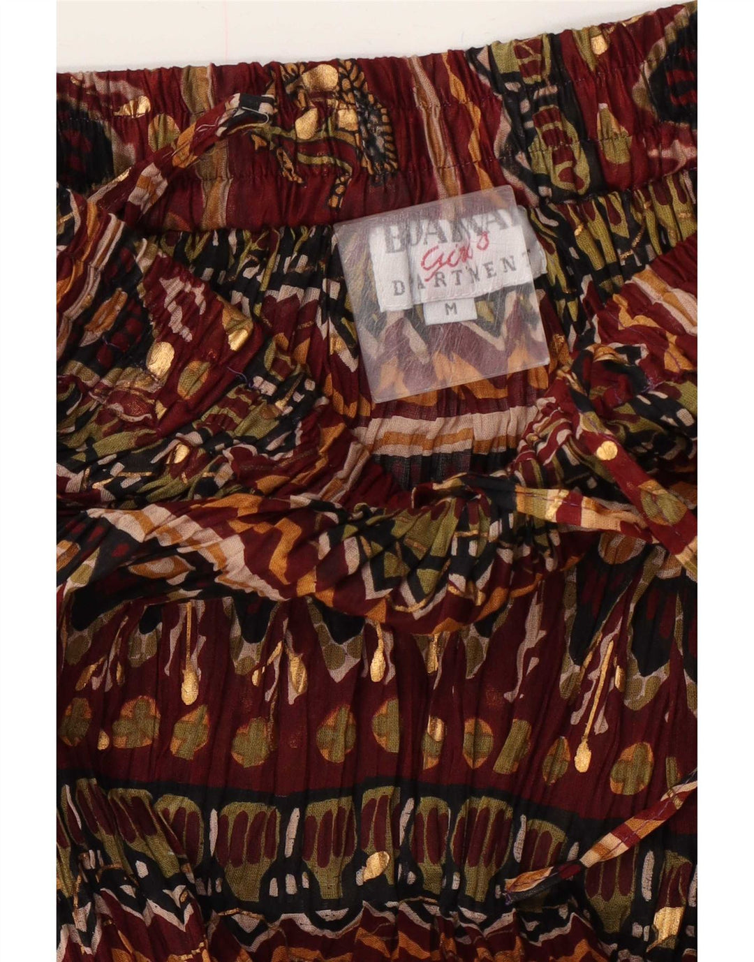 Gonna lunga da donna Broadway media W28 bordeaux floreale