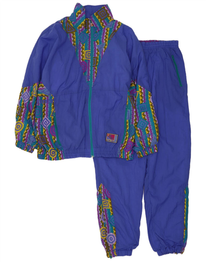 Tuta intera da uomo vestibilità ampia J Jeantex blu medio poliammide geometrica