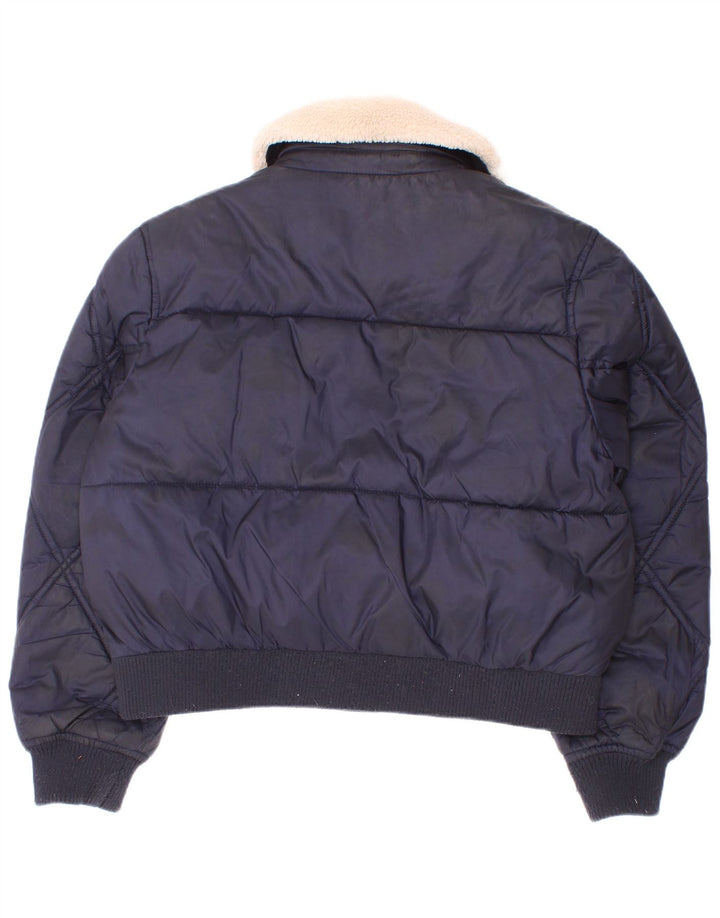 Giacca imbottita per bambina Tommy Hilfiger 7-8 anni in poliestere blu navy