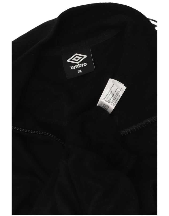 Giacca da ginnastica grafica da uomo Umbro XL in cotone color block nero
