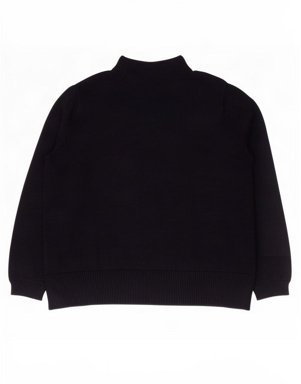 Maglione maglione a collo alto da donna Marks & Spencer UK 14 grande blu navy