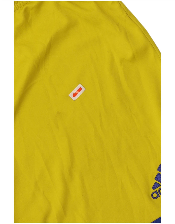 Pantaloncini sportivi ADIDAS Climalite da uomo piccoli in poliestere giallo