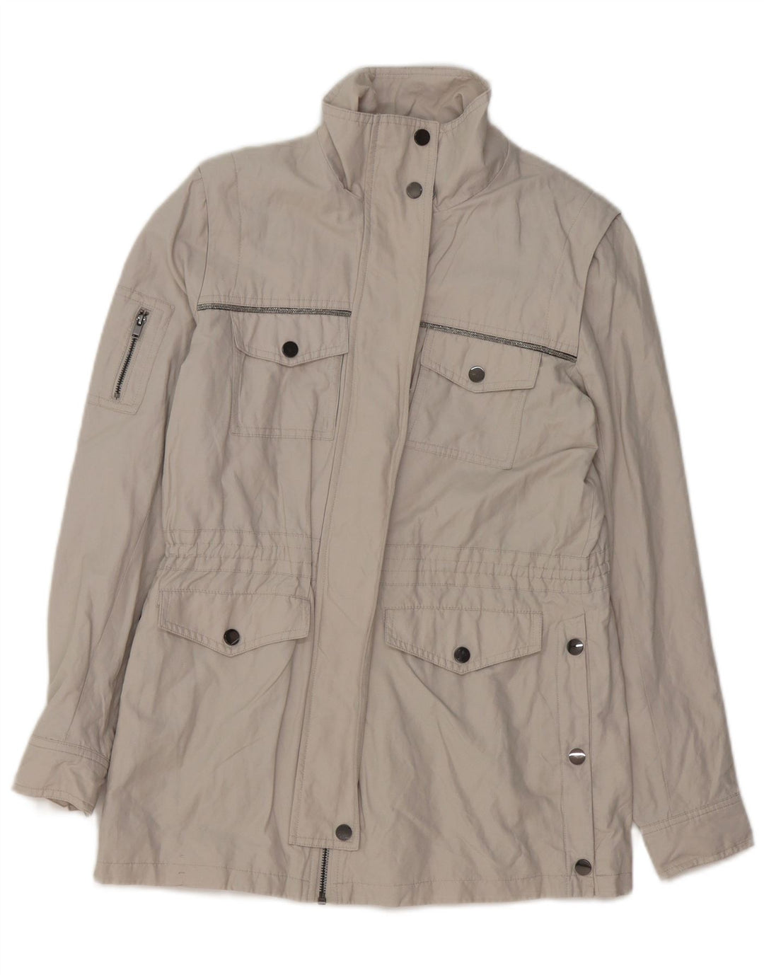 Giacca da donna MINT VELVET UK 10 piccola in cotone grigio