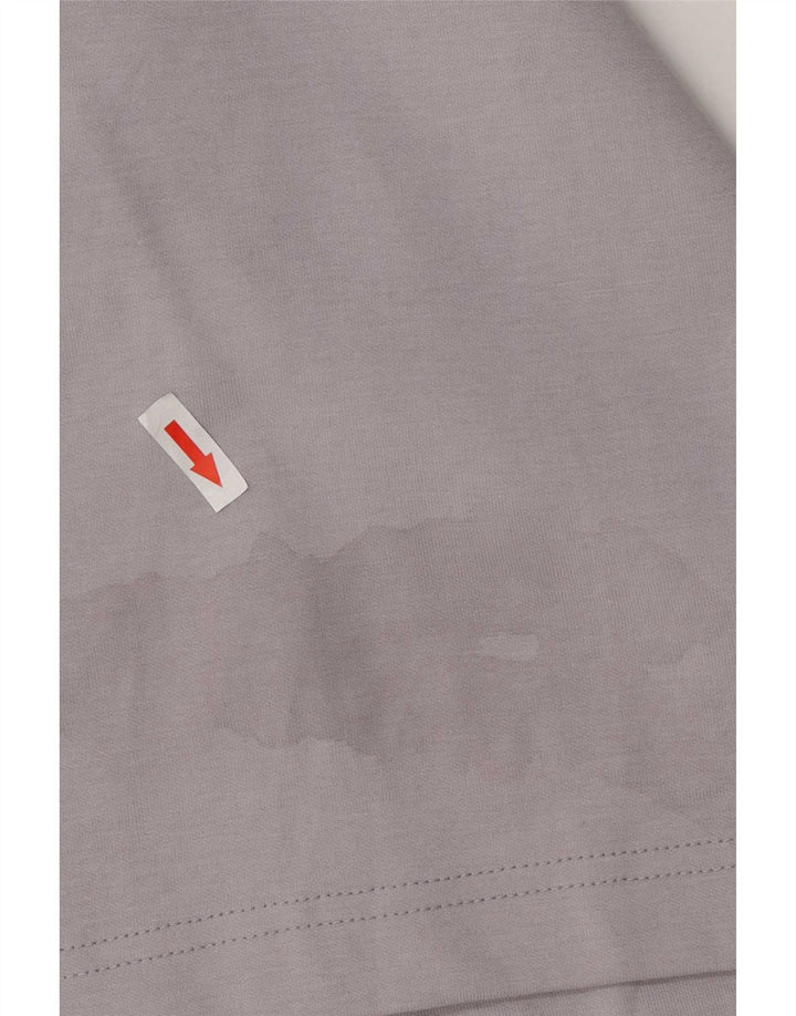 Zara T-shirt da uomo Top viola medio cotone
