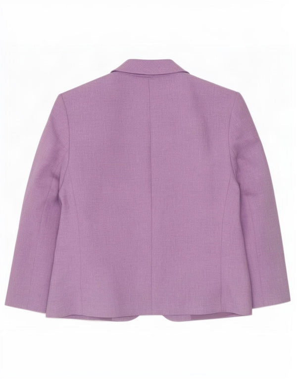 Giacca blazer standard a 1 bottone Marks & Spencer da donna UK 12 viola medio