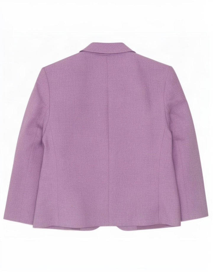 Giacca blazer standard a 1 bottone Marks & Spencer da donna UK 12 viola medio
