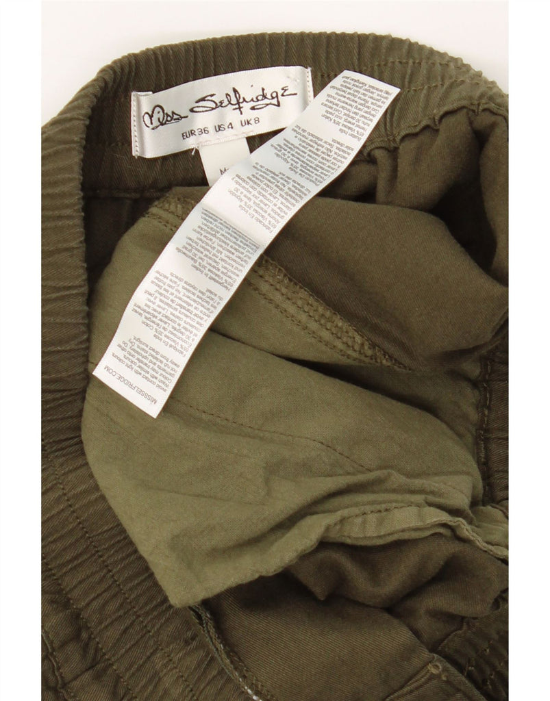 MISS SELFRIDGE Womens Joggers Casual Trousers UK 8 Small W29 L28 Green Vintage Miss Selfridge and Second-Hand Miss Selfridge from Messina Hembry 