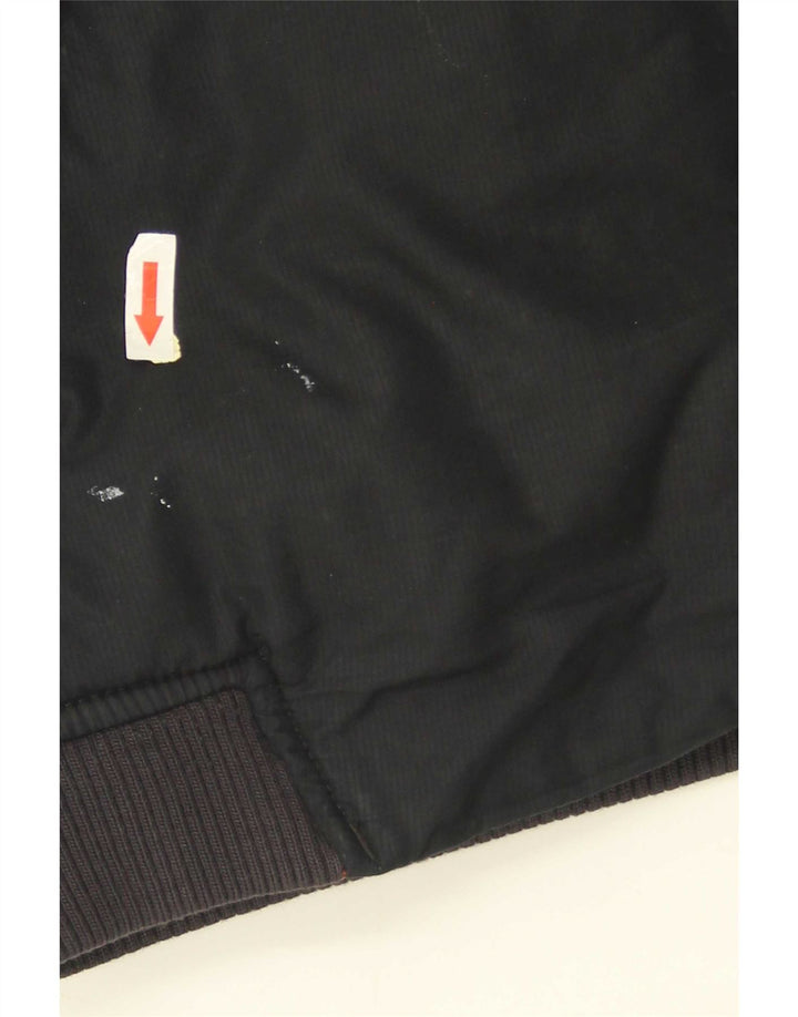 Giacca imbottita con cappuccio Nike da uomo UK 38 Medium Black Colourblock poliestere