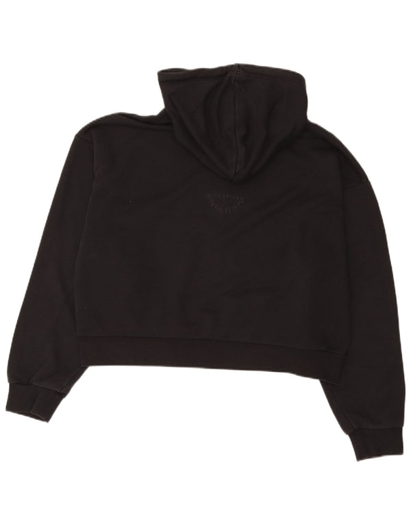 Maglione con cappuccio oversize da donna Adidas UK 16/18 Large Nero Cotone
