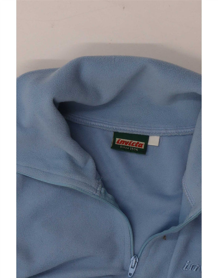 Maglione in pile da donna con collo con zip Invicta UK 16 grande blu
