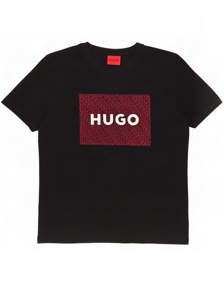 T-shirt grafica da uomo Hugo Boss Top nera media