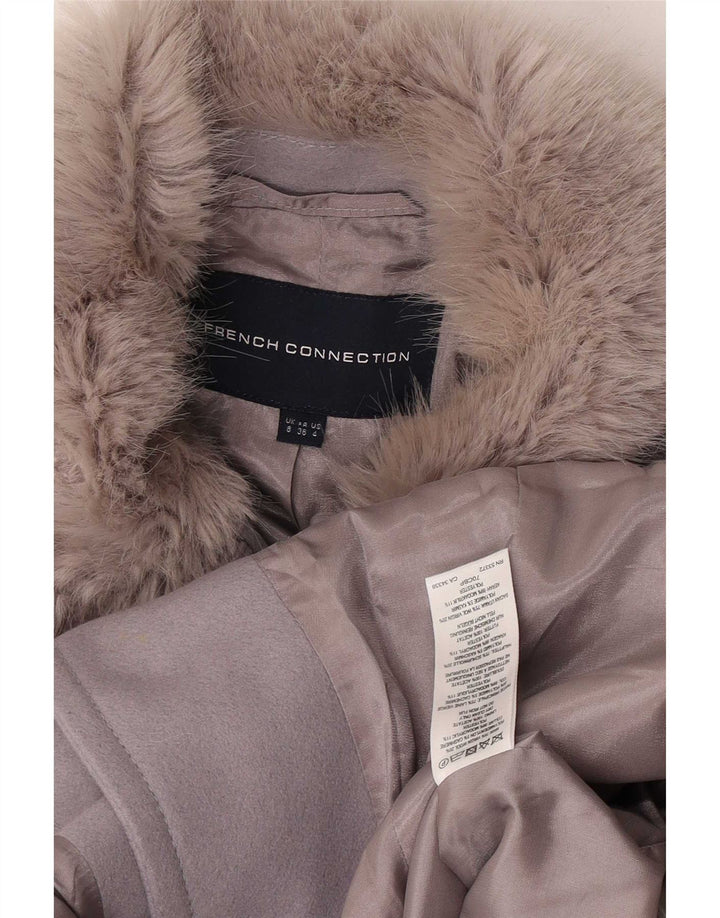 Cappotto da donna French Connection UK 8 Small Grigio Lana Vergine