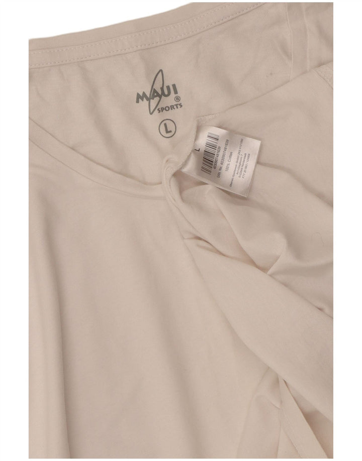 T-shirt da uomo VINTAGE Top grande in cotone bianco