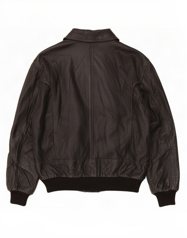 Giacca in pelle da uomo Michel IT 50 Large Nera