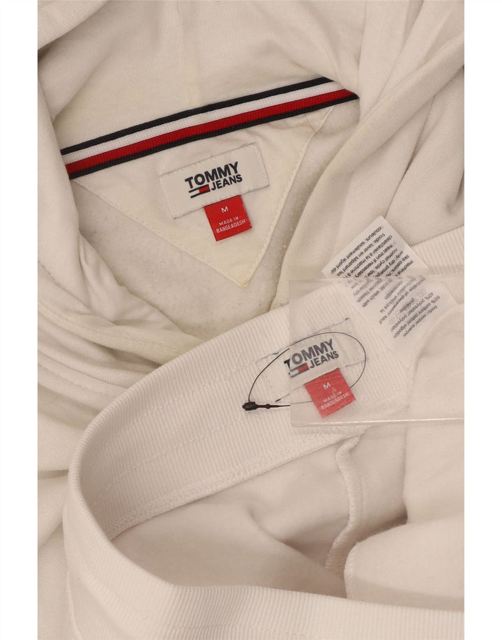 Tuta intera da donna con grafica Tommy Hilfiger UK 14 cotone bianco medio