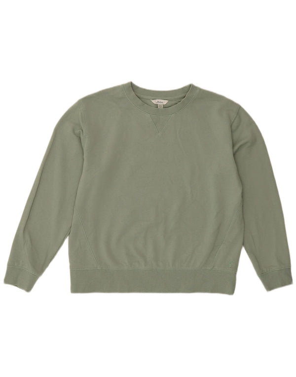 Joules Felpa oversize da donna Maglione UK 10 Piccolo cotone verde