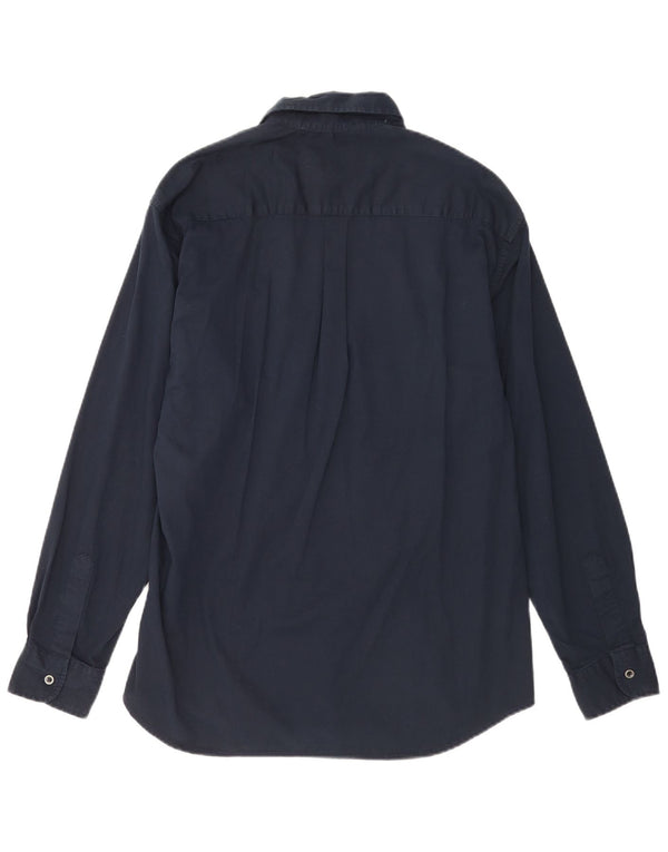 Camicia da uomo Carrera grande in cotone blu navy
