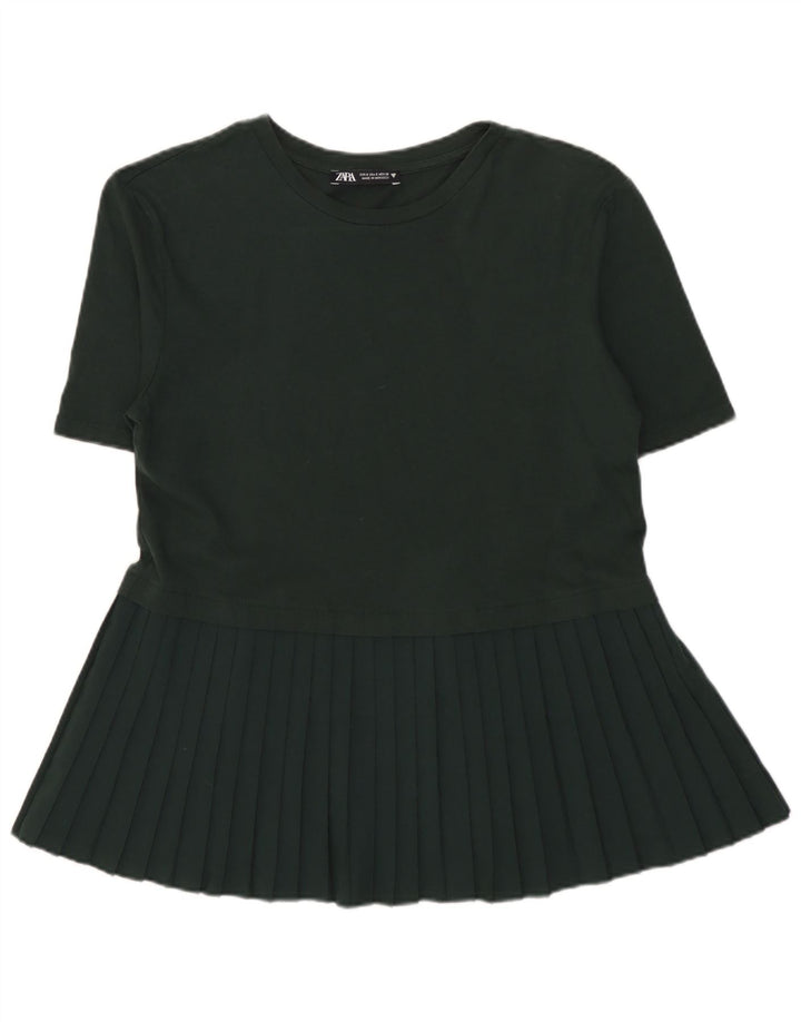 Camicetta Zara Da Donna Top UK 10 Piccola Cachi