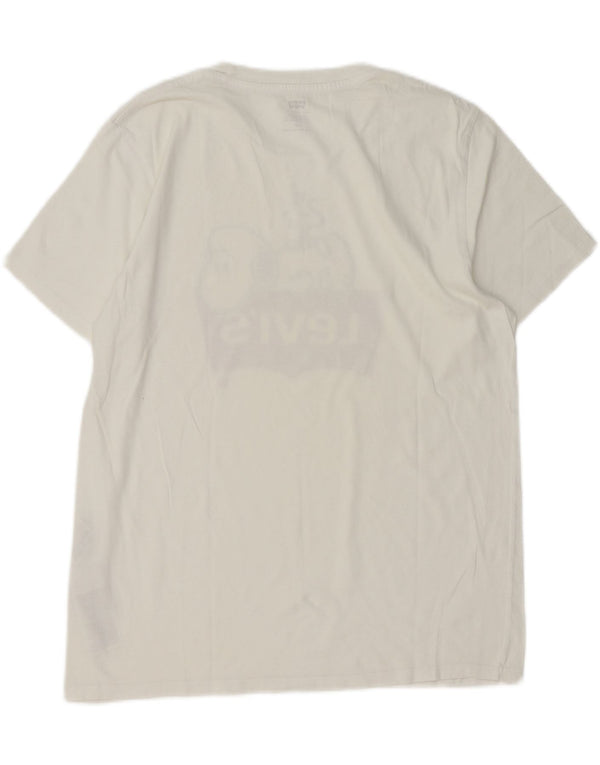 Levi's T-shirt grafica da uomo Peanuts Top grande in cotone bianco