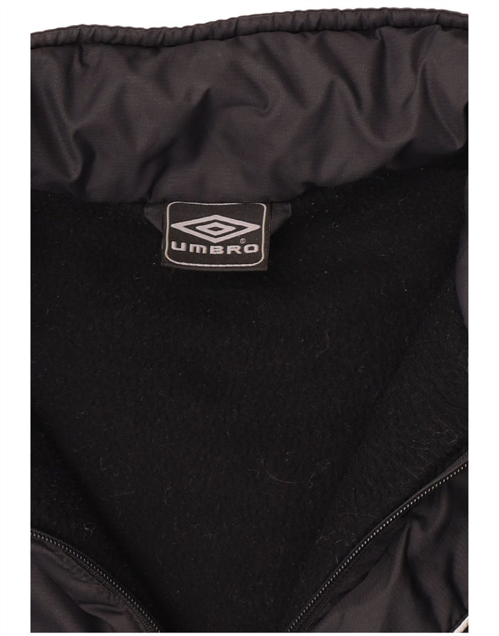 Giacca a vento con cappuccio da uomo Umbro UK 36 Small Nylon nero
