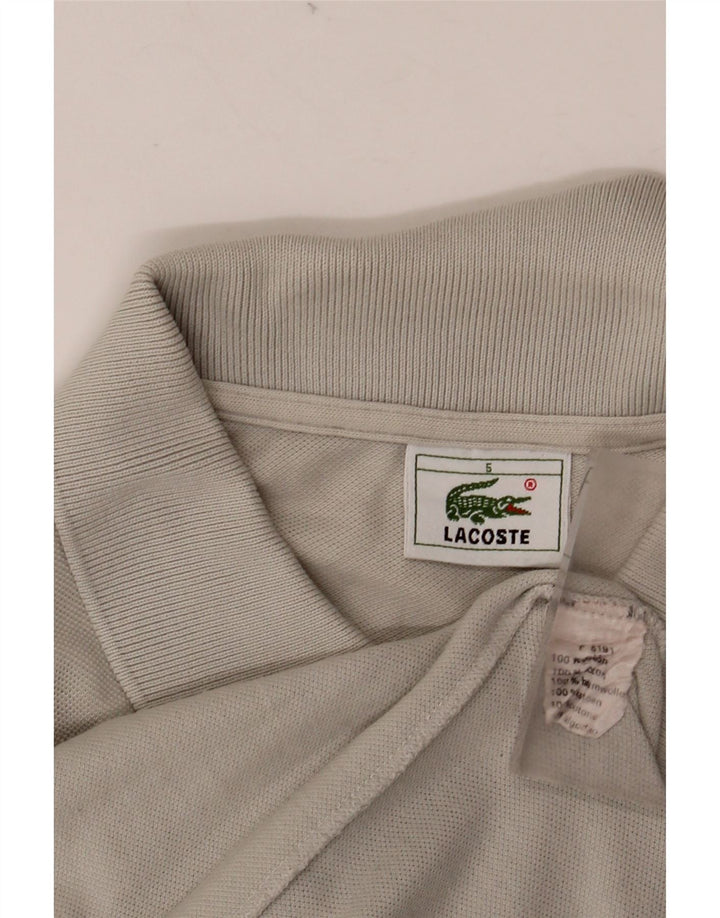 Polo da uomo LACOSTE taglia 5 grande in cotone grigio