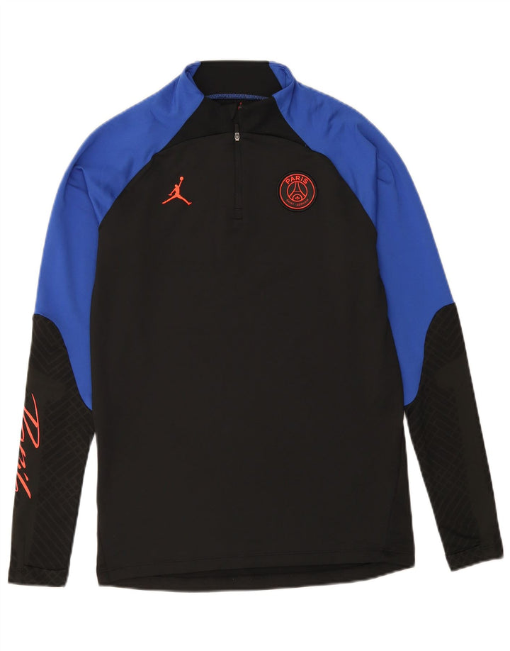 Top grafico a maniche lunghe Jordan da uomo slim fit piccolo nero