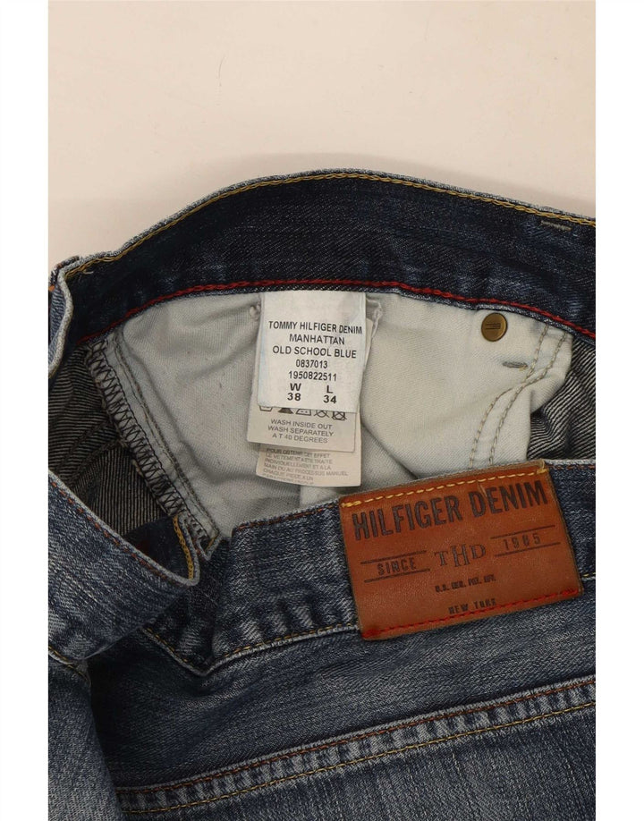 Jeans bootcut da uomo Tommy Hilfiger W38 L34 cotone blu navy