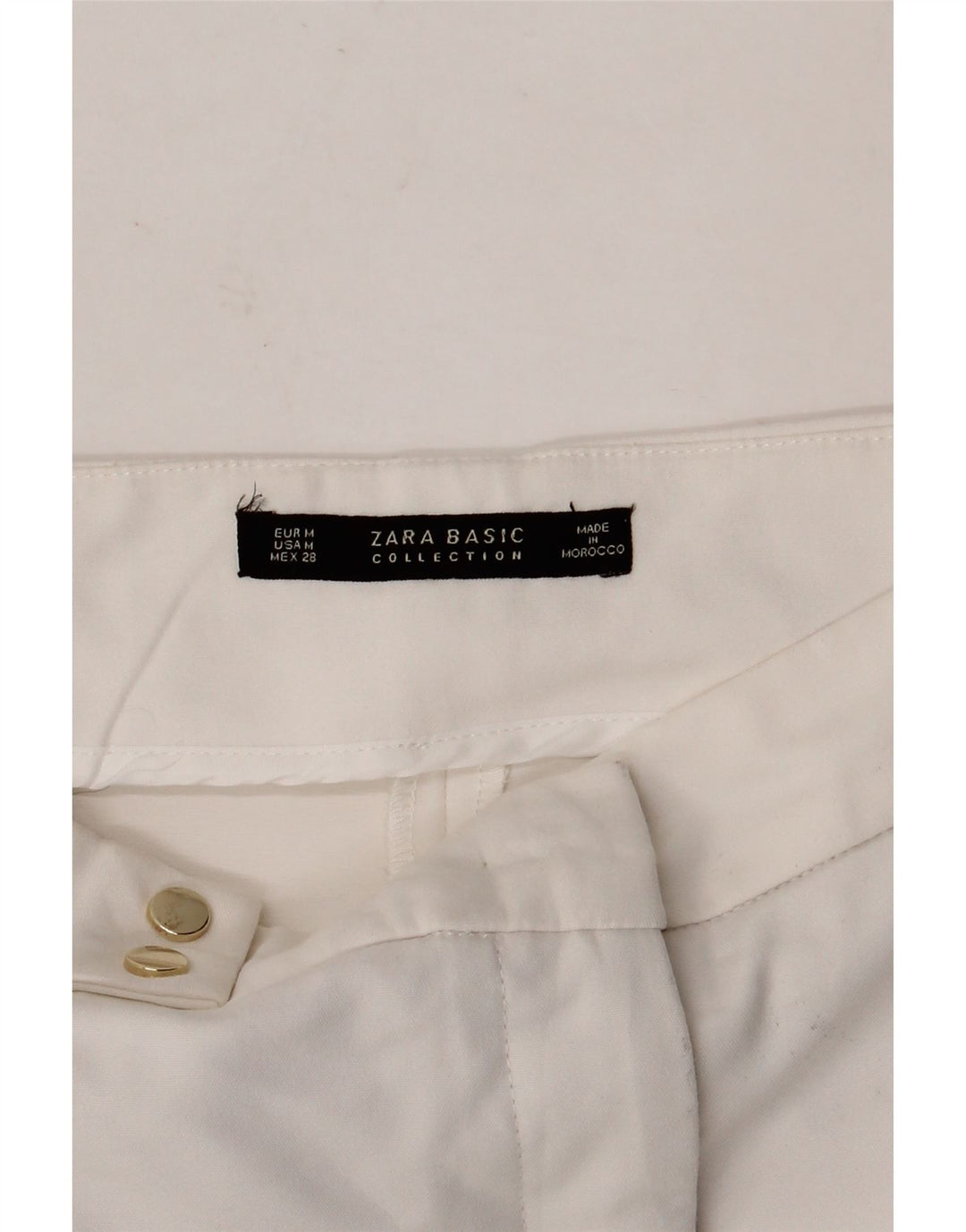 Pantaloncini chino Zara da donna medi W28 bianchi
