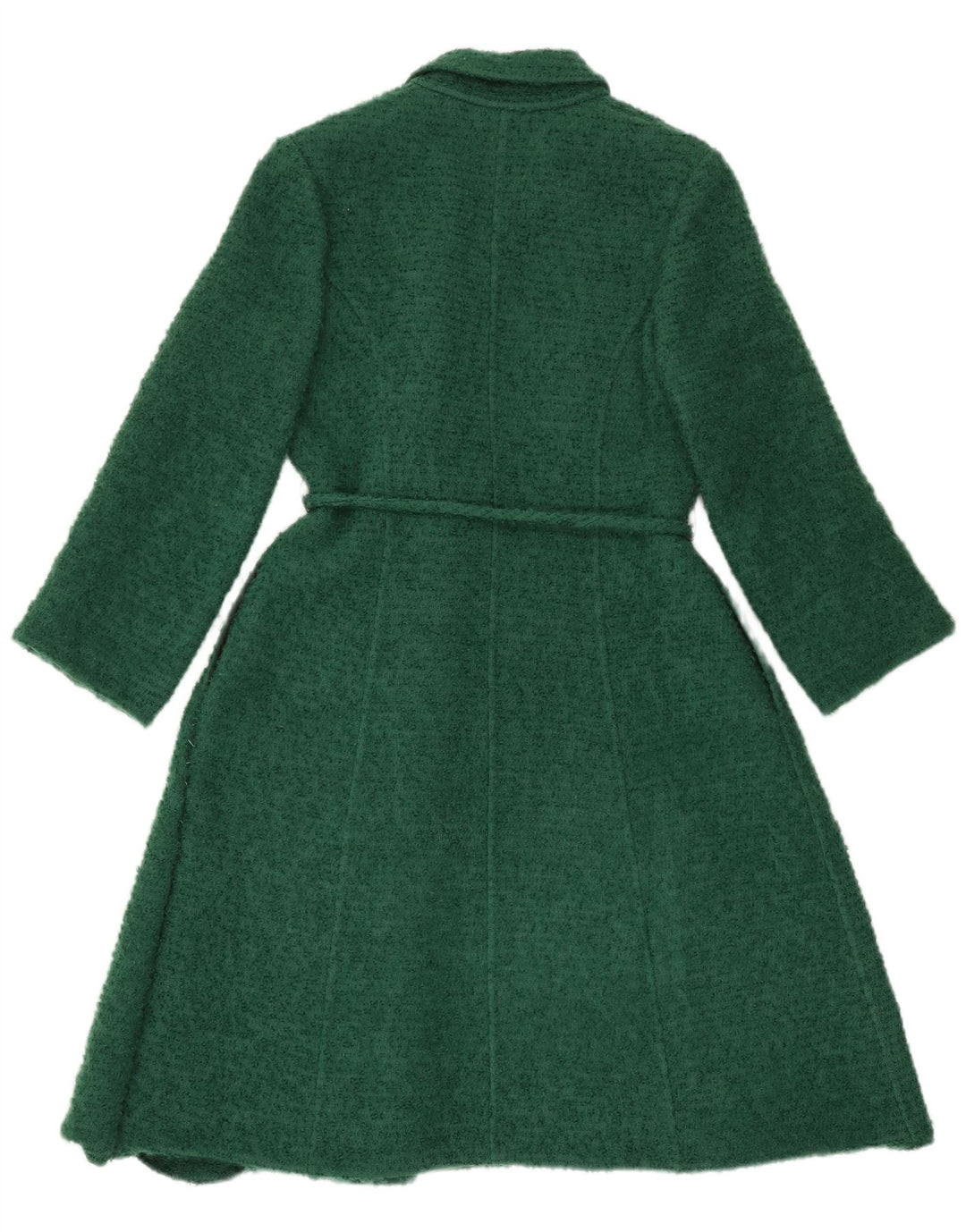 Cappotto doppiopetto da donna VINTAGE UK 14 verde medio