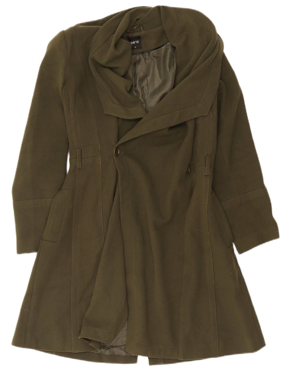 Cappotto da donna Oasis UK 14 Poliestere kaki medio
