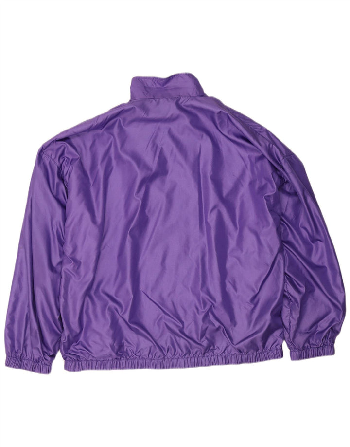 Giacca da tuta da uomo vintage 2XL viola in poliammide