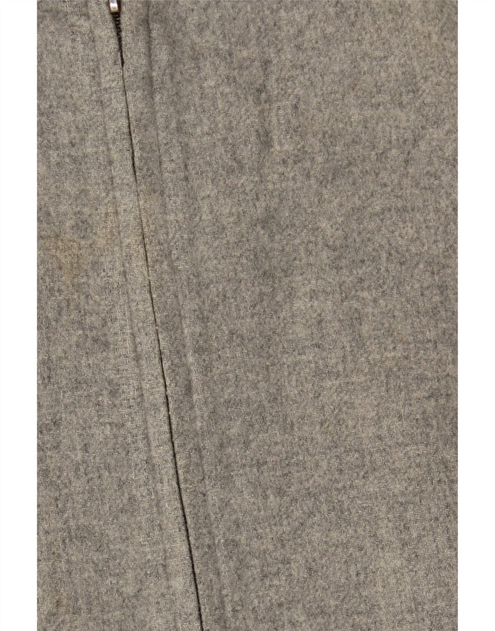 MASSIMO DUTTI Giubbotto bomber con cappuccio da donna UK 16 Large Grigio