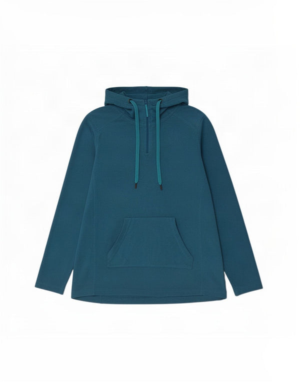 Maglione in pile da donna con cappuccio e zip Mountain Warehouse UK 16 grande blu