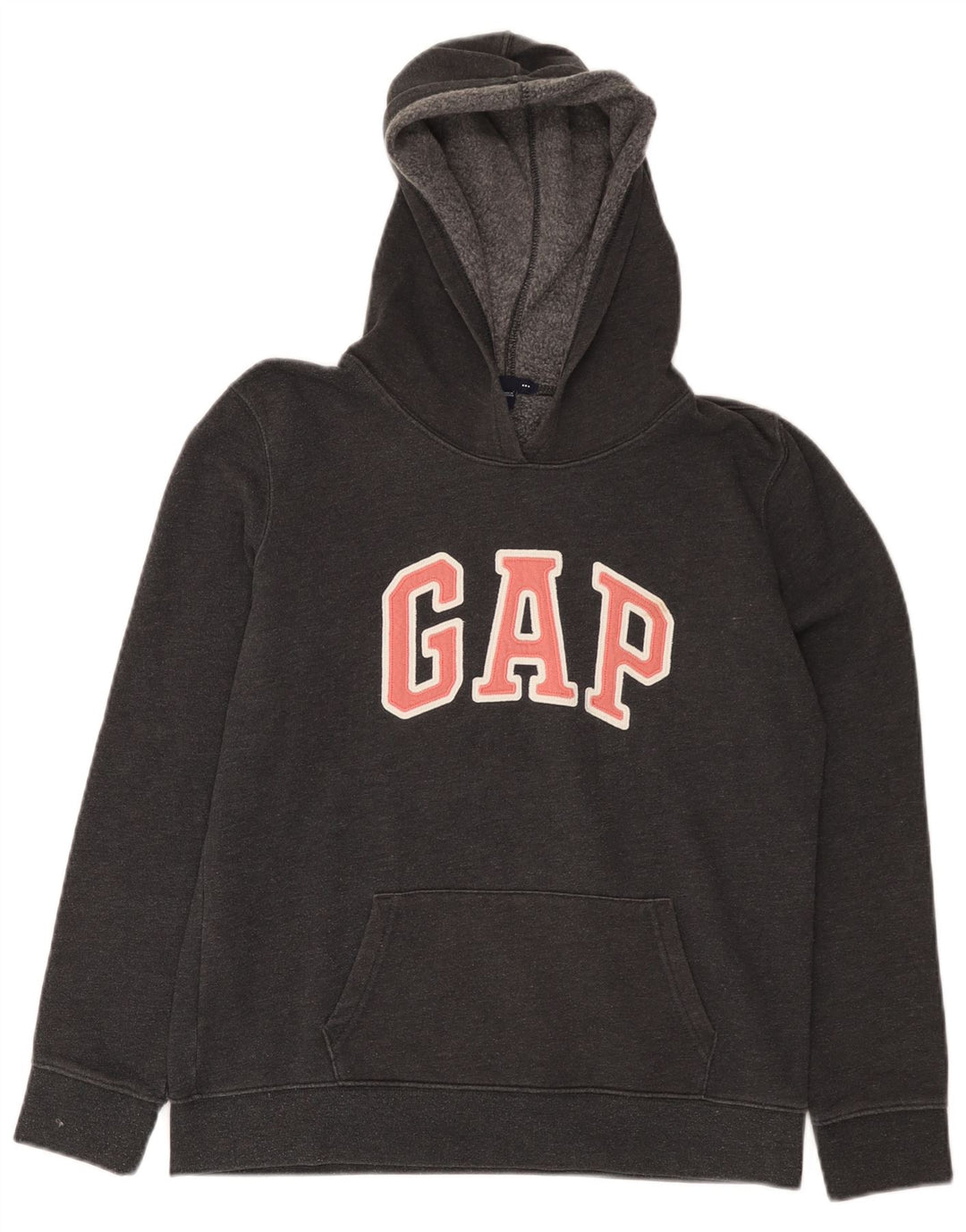 Felpa con cappuccio grafica da donna Gap UK 14 Cotone grigio medio