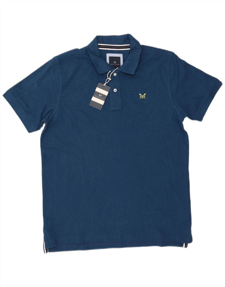 Crew Clothing Polo da uomo grande in cotone blu