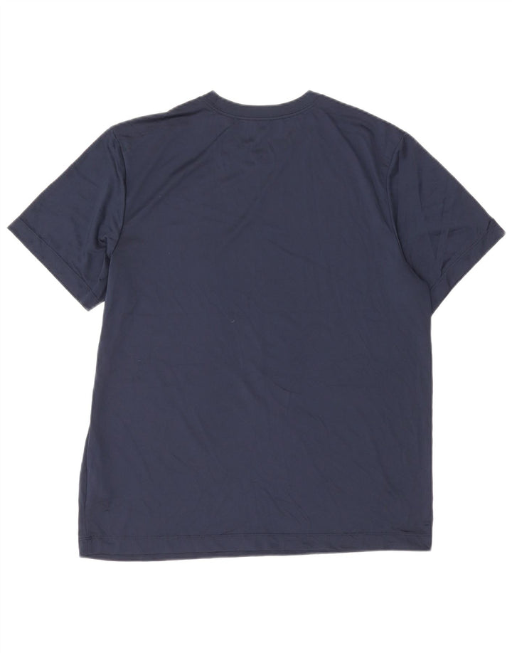 T-shirt Nike da uomo Dri Fit Top XL blu navy in poliestere
