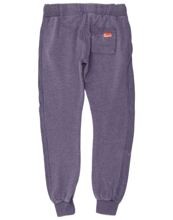 Pantaloni da tuta da donna Superdry Joggers UK 14 Medium Navy Blue Cotton