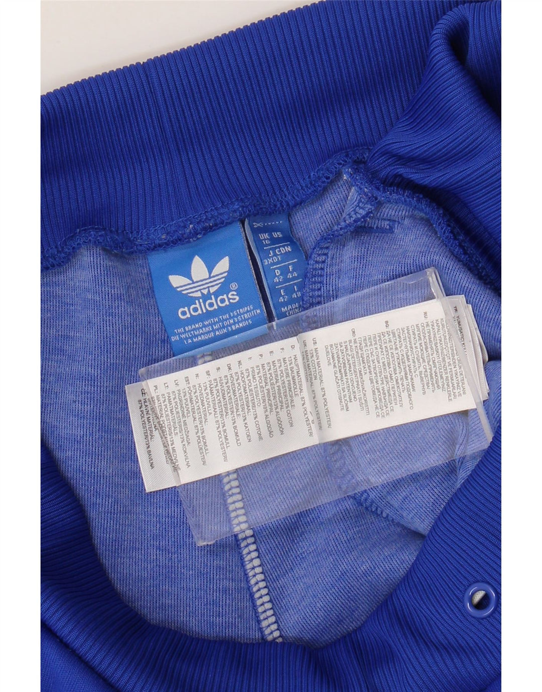 Pantaloni da tuta da donna Adidas Joggers UK 16 Large Blu Poliestere
