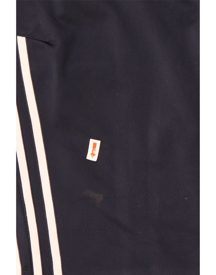 Pantaloni della tuta da ragazzo Adidas 11-12 anni in poliestere color block blu navy