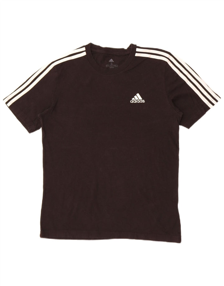 T-shirt Adidas da uomo Top Small in cotone nero
