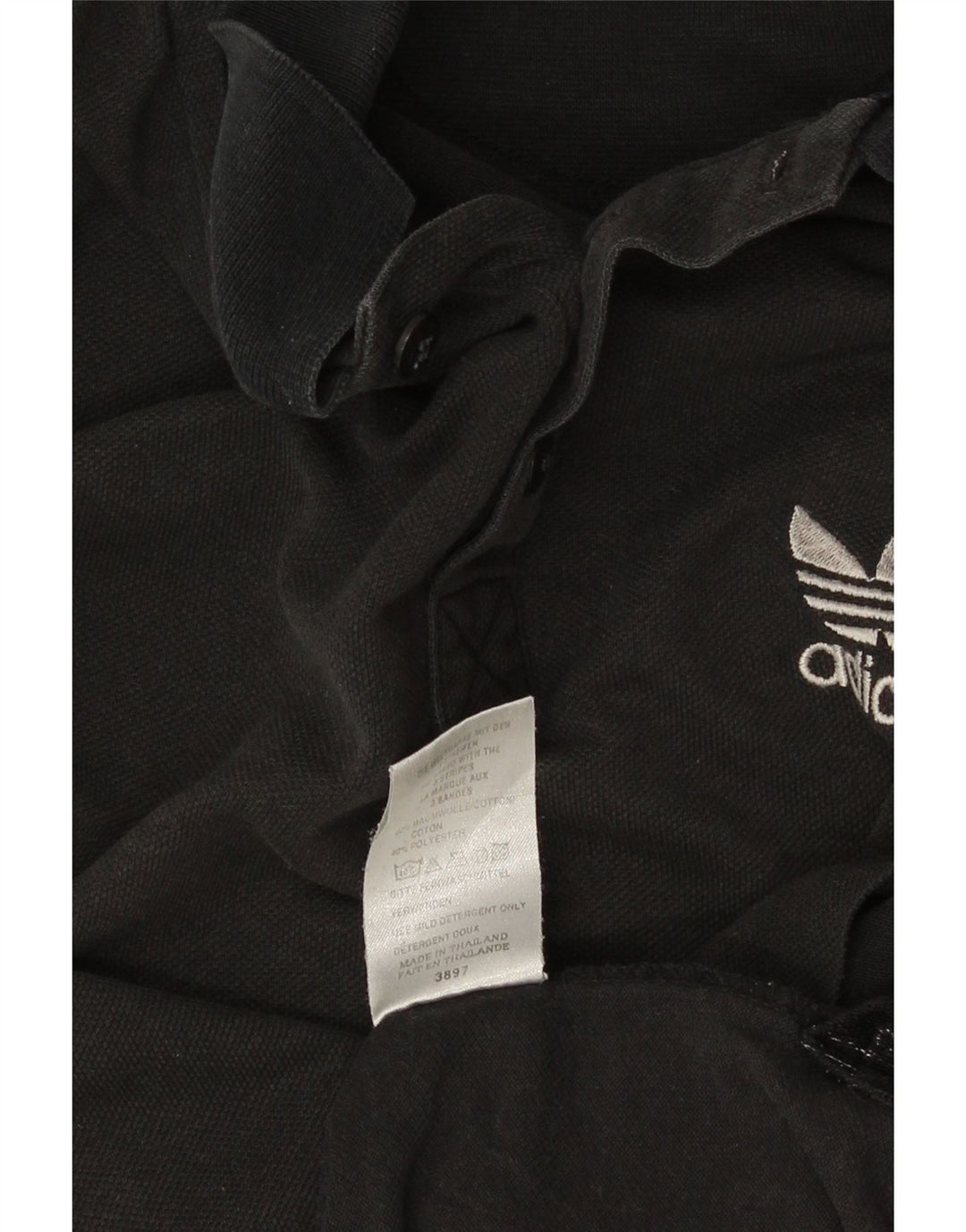 Polo ADIDAS da uomo UK 38/40 cotone nero medio