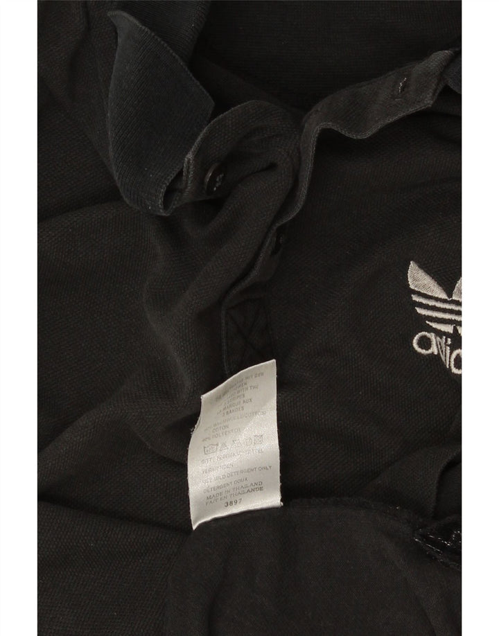 Polo ADIDAS da uomo UK 38/40 cotone nero medio
