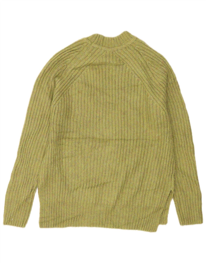 Maglione maglione a collo alto da donna Marks & Spencer UK 10 piccolo verde